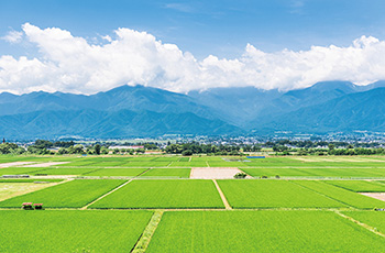 安曇野の風景