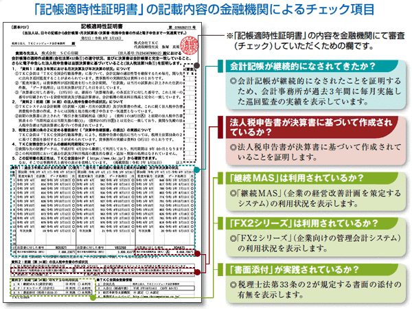 記帳適時性証明書