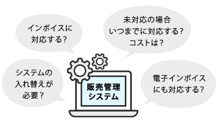 販売管理システムの対応を確認
