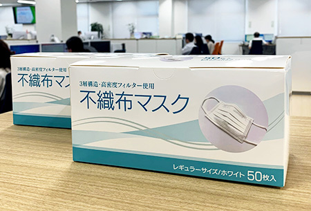 全従業員マスク着用