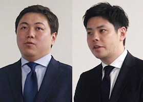 研修講師の平田次長(左)と小堀副部長(右)