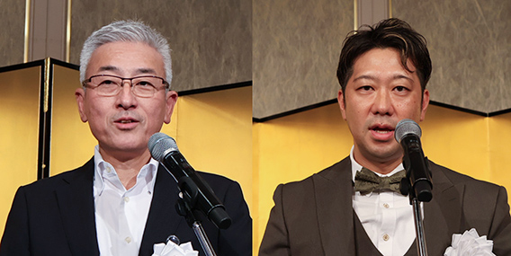 鈴木信二会長(左)と野田洋介実行委員長